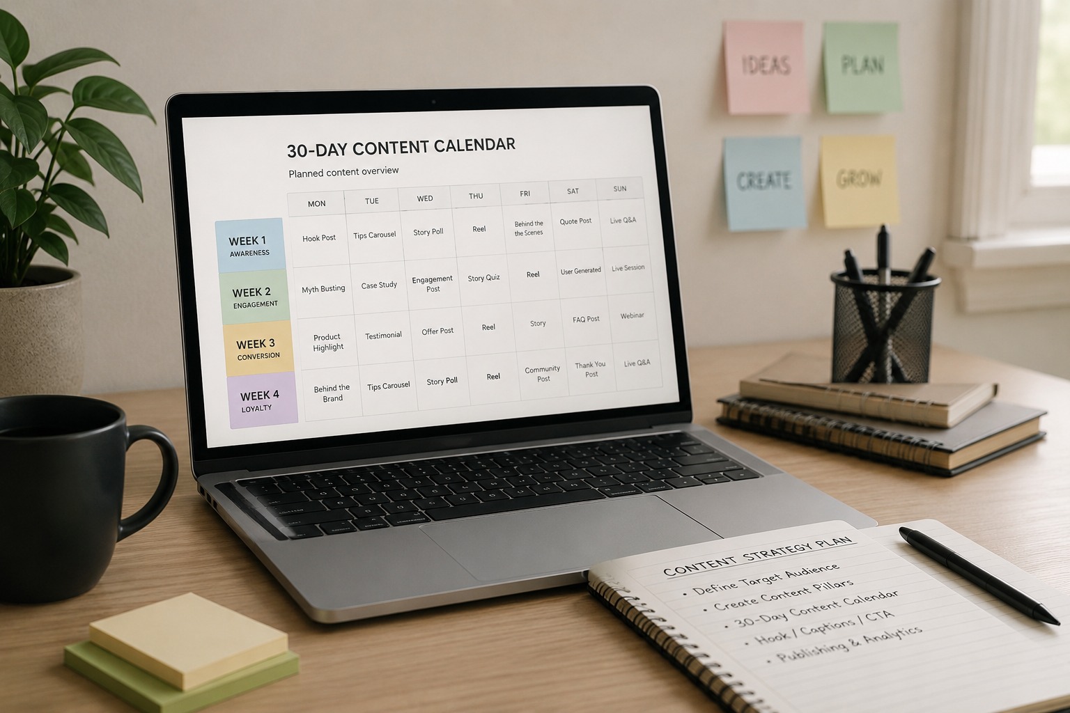 Content strategy storyboard