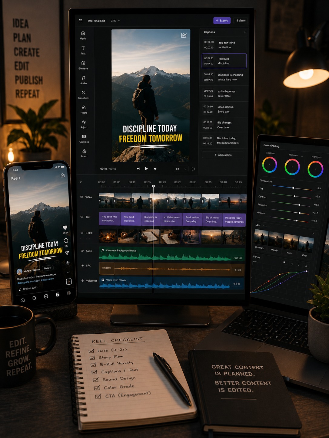 CapCut video edit interface