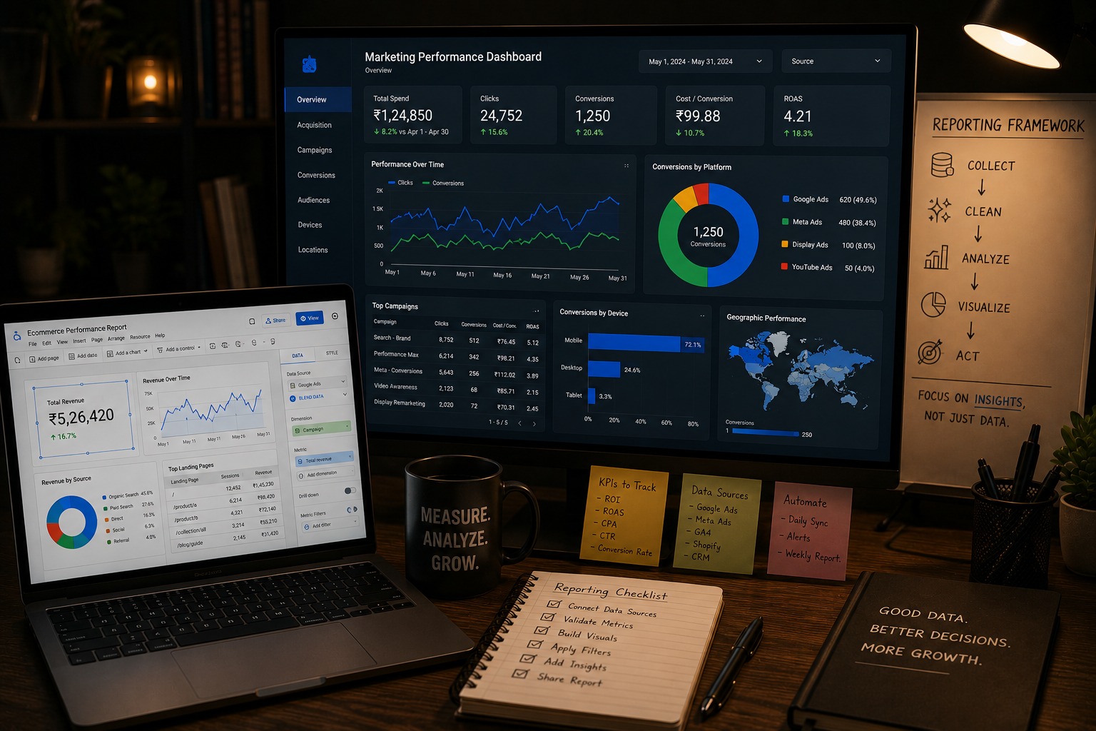 Looker Studio dashboard overview