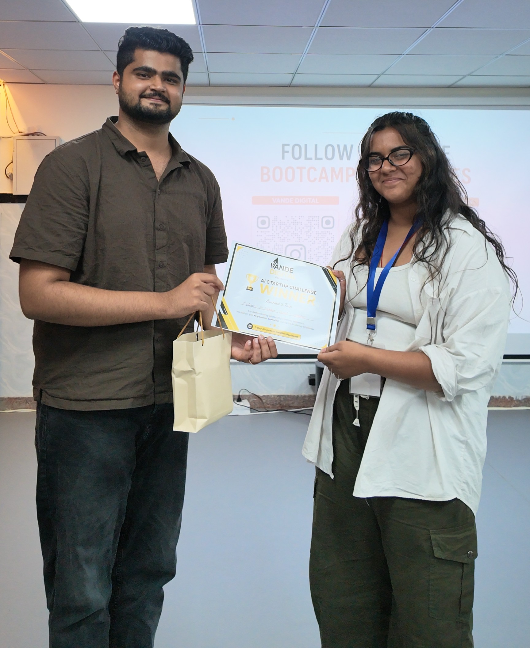 Vande Digital Academy Certificate Presentation