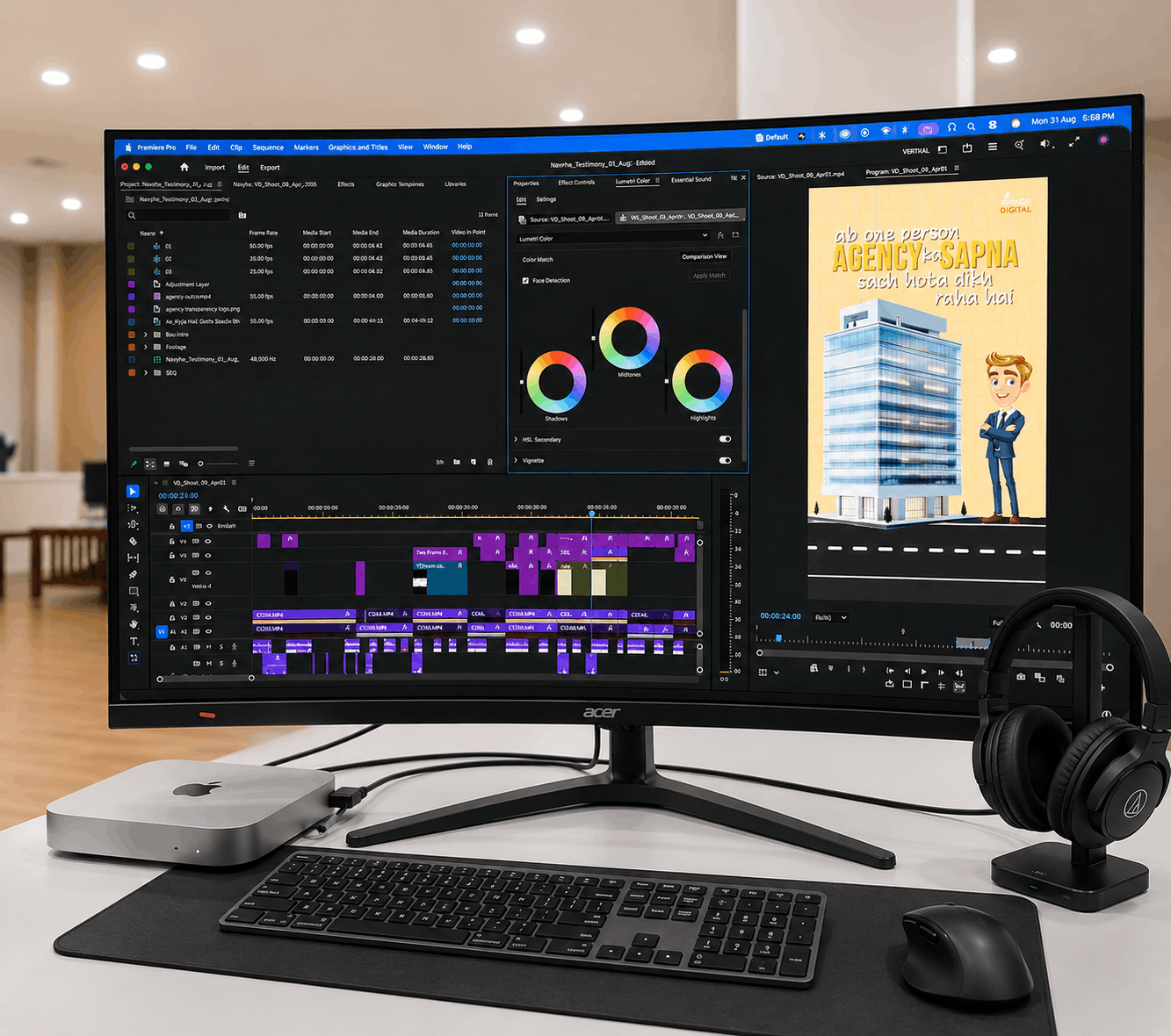 Video Editing Mastery class session
